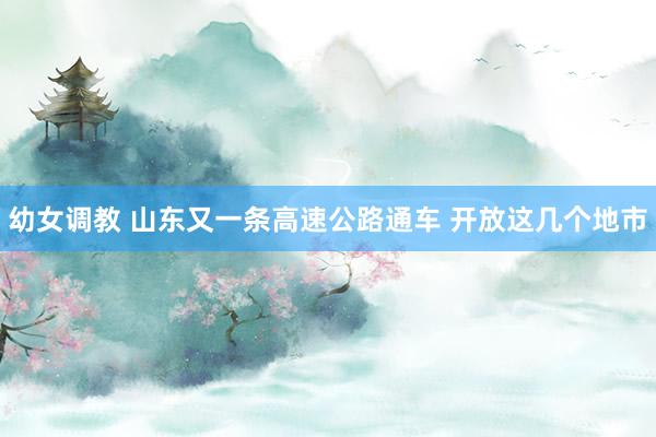 幼女调教 山东又一条高速公路通车 开放这几个地市